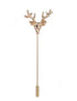 Stag's Head Lapel Pin, Gold